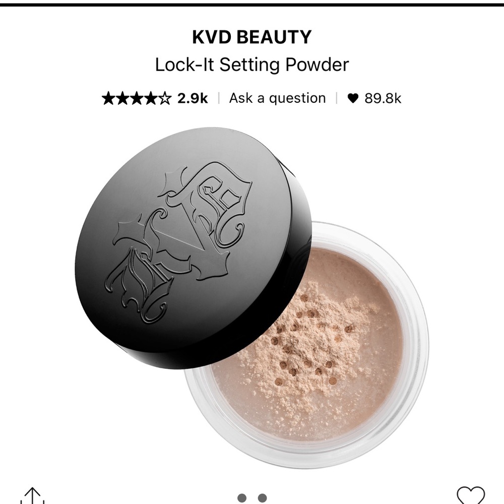 Kat Von D Translucent Powder Lock it  SETTING POWDER NEW